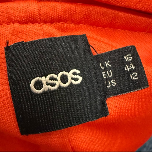 ASOS Orange Pleated Maxi Dress / 12 / EUC - Picture 4 of 6